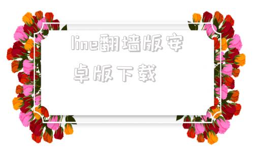 line翻墙版安卓版下载的简单介绍